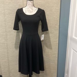 LulaRoe Nicole Dress Black Nior S